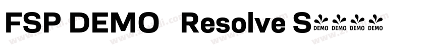 FSP DEMO   Resolve S字体转换